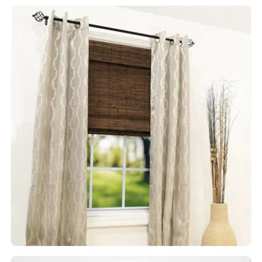 Brooklyn Cordless Bamboo Roman Shades - Cocoa 34.5 X 64 Set Of 2